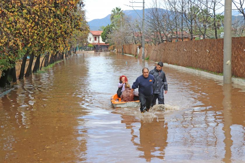 Fethiye'de sel