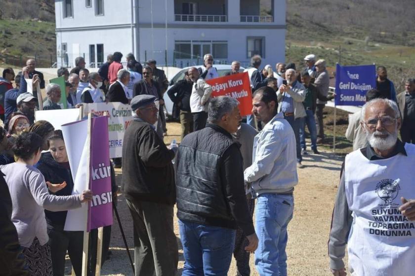 Doğanşehir'de madene karşı eylem