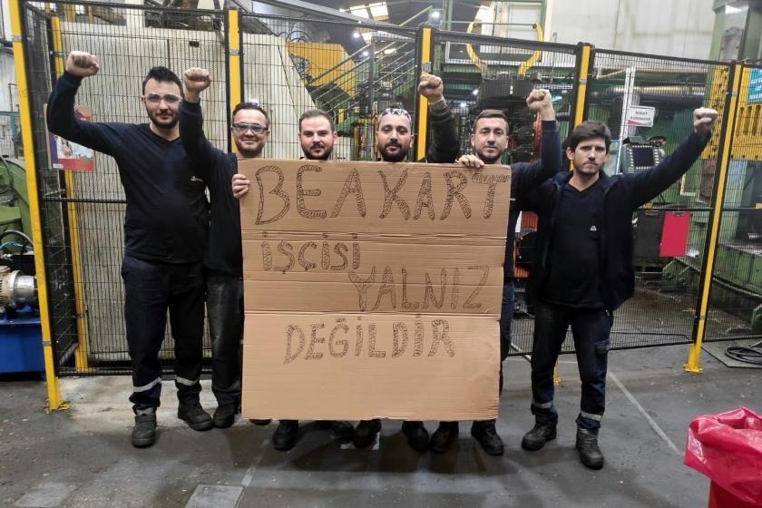 Greve çıkan Bekaert işçileri