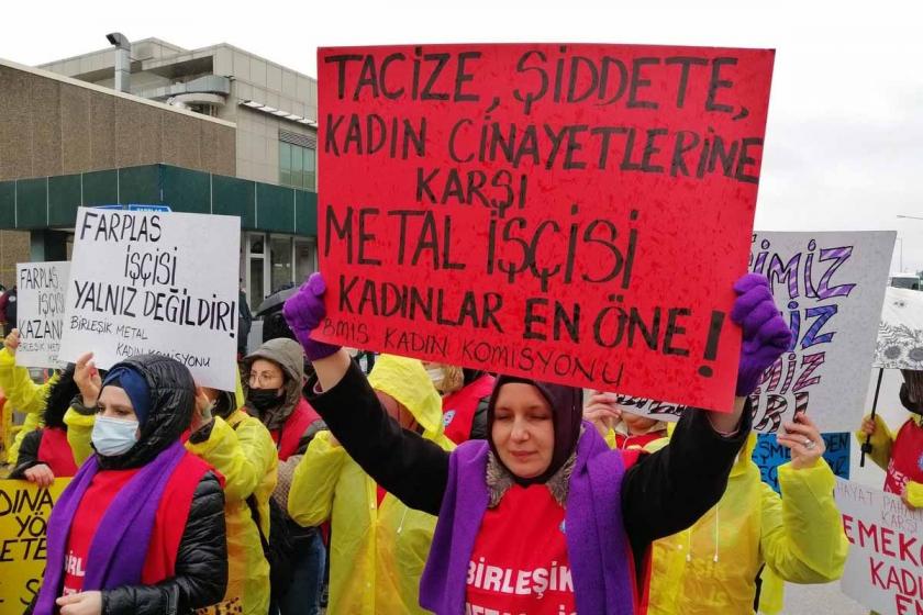 Metal işçisi kadın