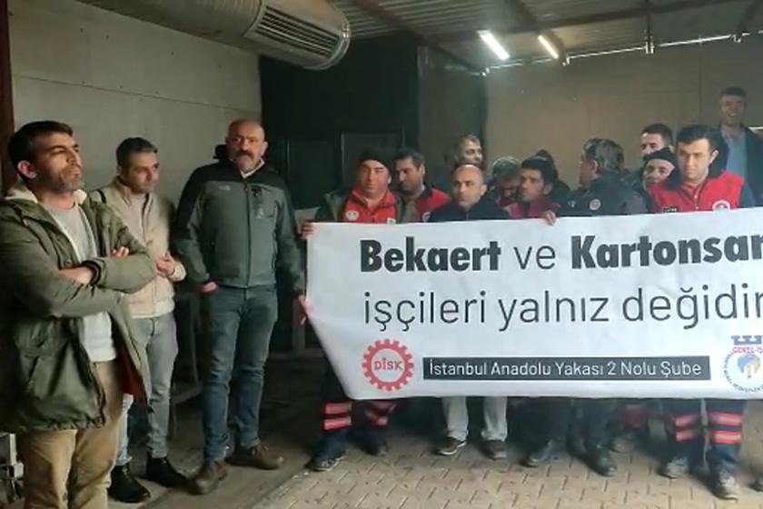 Genel-İş İstanbul 2 No'lu Şube üyesi belediye işçileri: Bekaert grevinin yanındayız