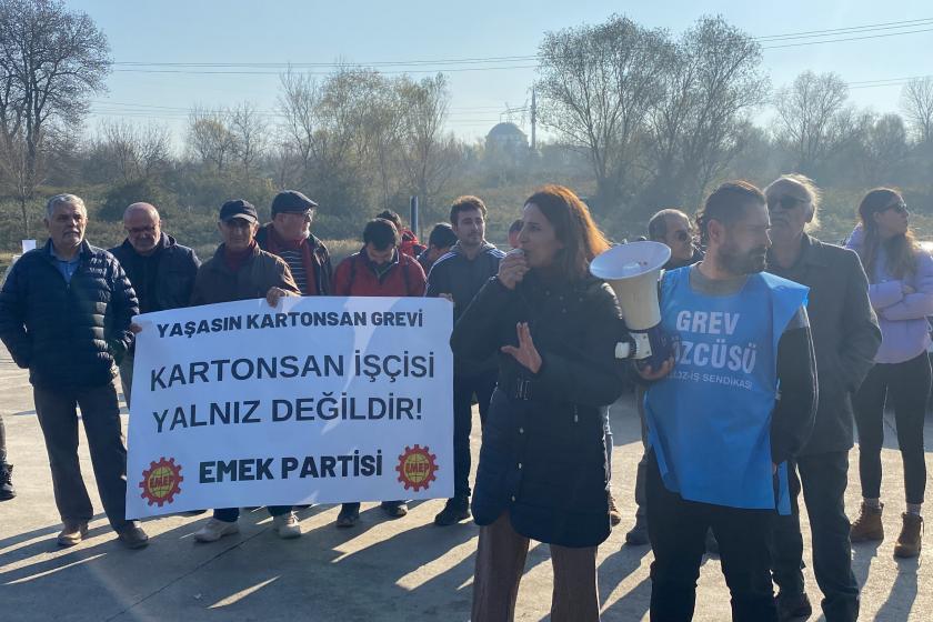 Emek Partisi’nden Kartonsan’da yeni yıl kutlaması