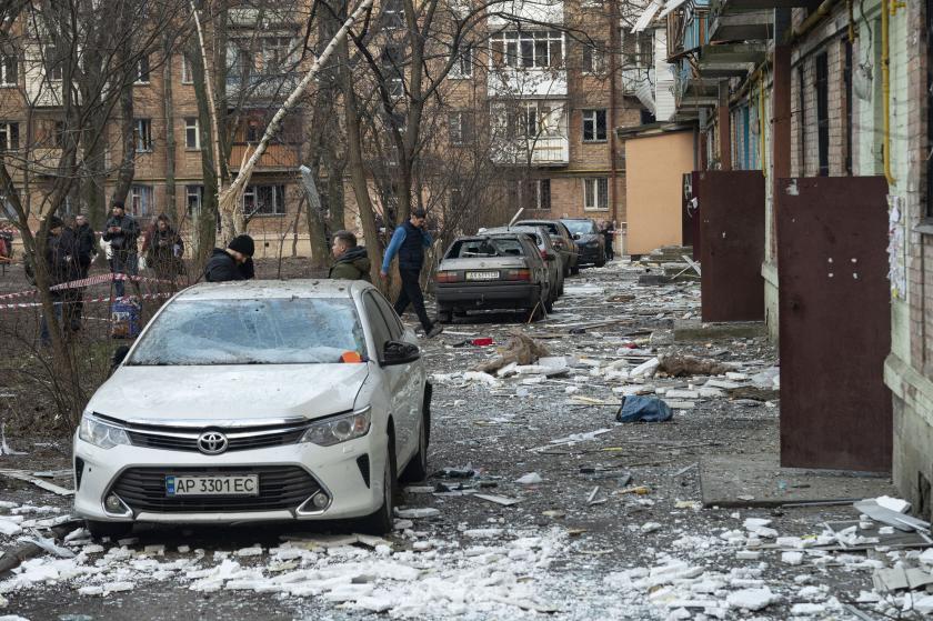 Ukrayna'da savaşın hasar verdiği alan