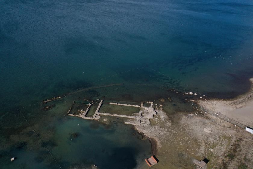 İznik Gölü'nde çekilme