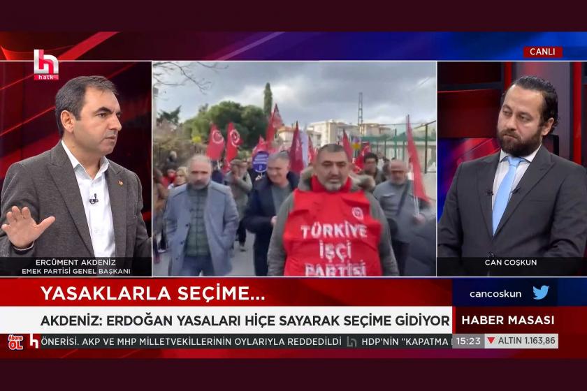 Ercüment Akdeniz, Halk TV'de konuşurken