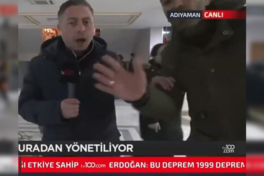 TV100 canlı yayının