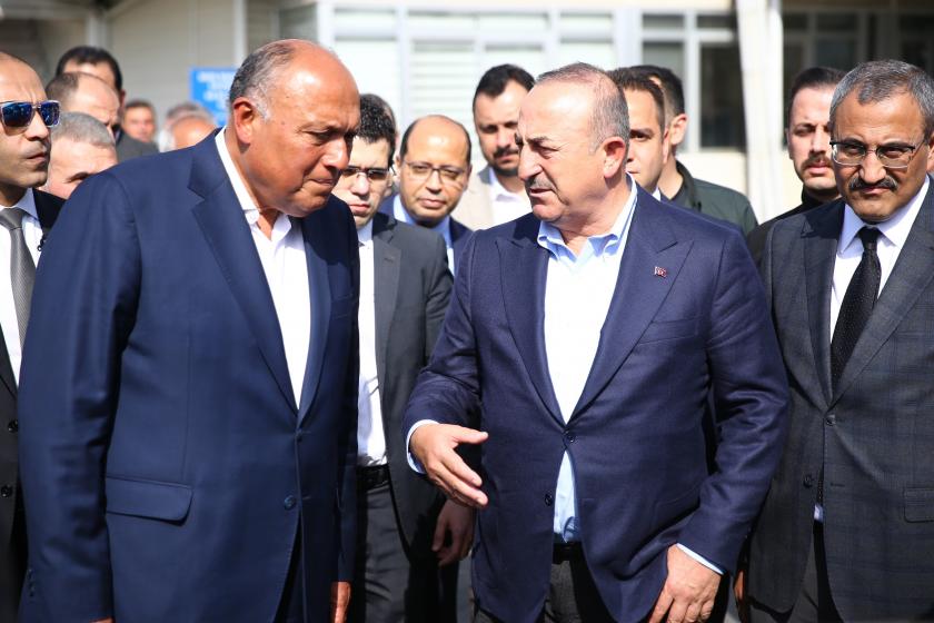 Mevlüt Çavuşoğlu ve Samih Şukri