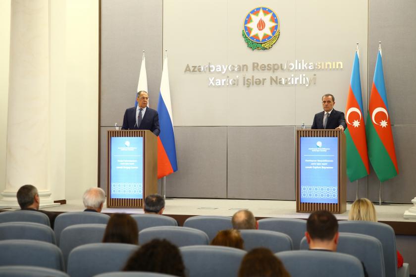 Sergey Lavrov ve Ceyhun Bayramov