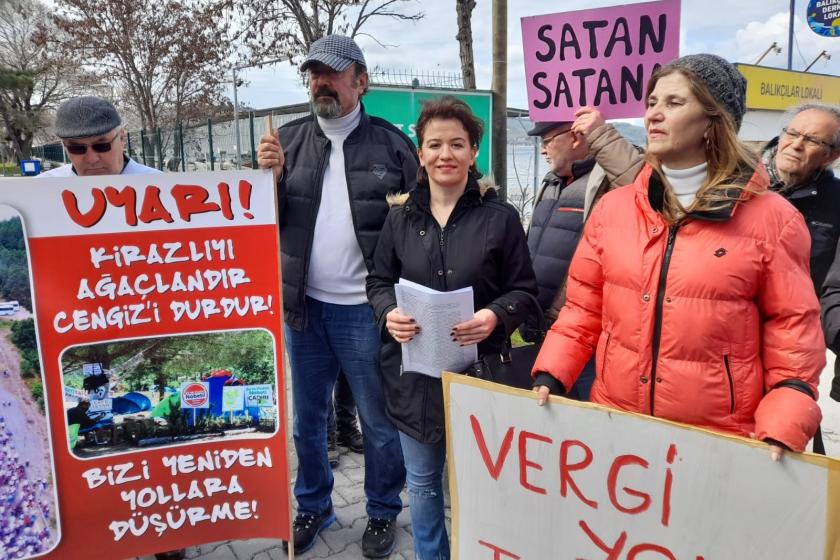 Çan Çevre Derneği gölet projesini protesto etti