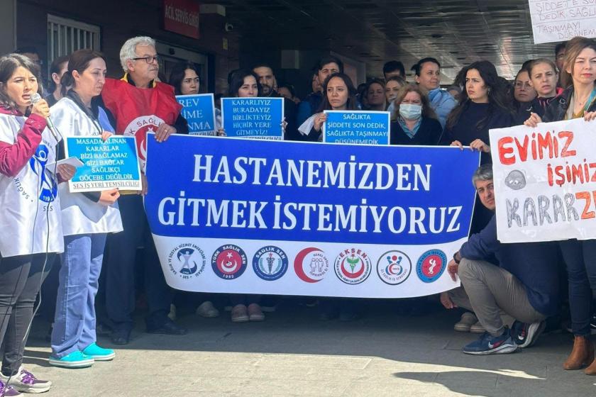 Eyüp Devlet Hastanesi’ndeki sağlık emekçileri açıklaması