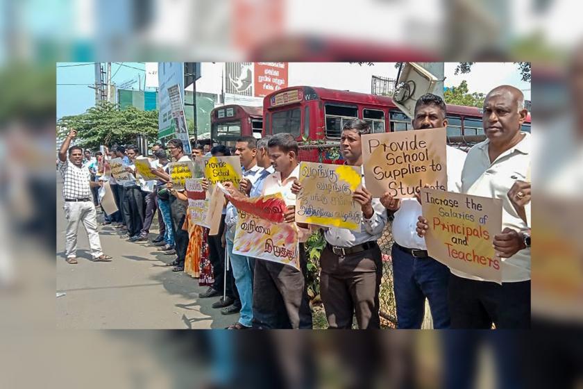 Sri Lanka'da protesto