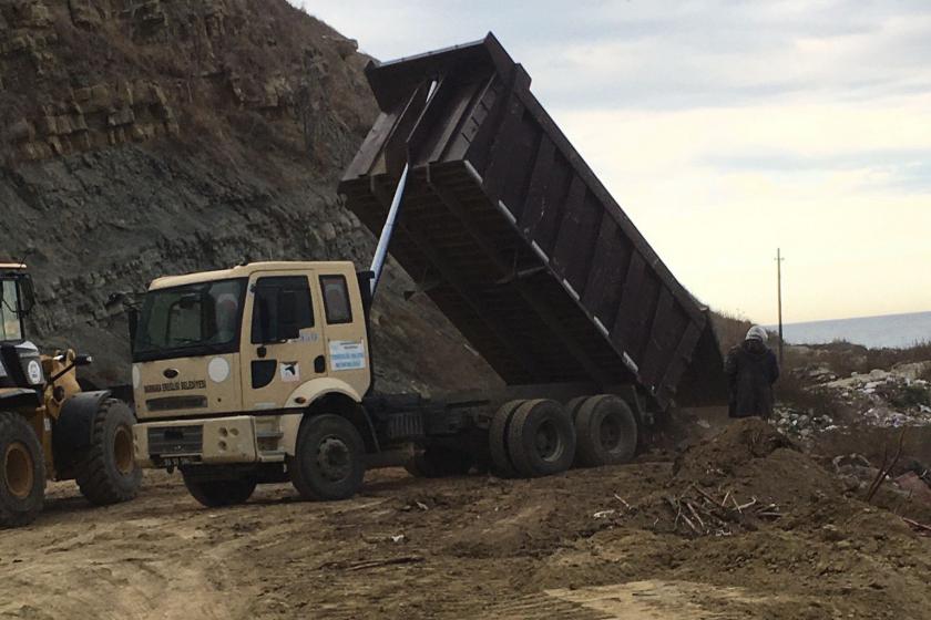 Tekirdağ Marmaraereğlisi’de 1. derece tarihi sit alanında dolgu 