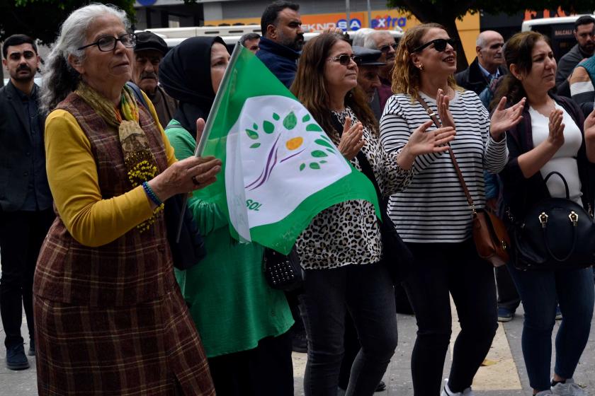 Yeşil Sol Partinin Adana'daki basın açıklaması