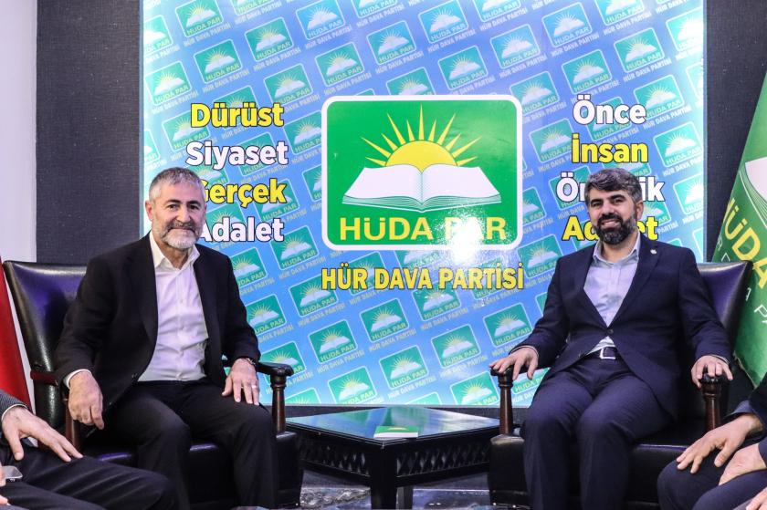 Nureddin Nebati (solda), Faruk dinç (sağda) 