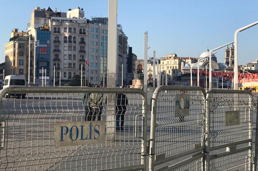 taksim meydanı polis ablukası