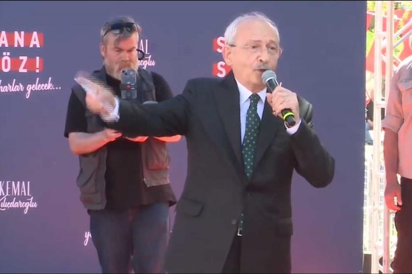 Kemal Kılıçdaroğlu, Sinop'ta konuşurken.