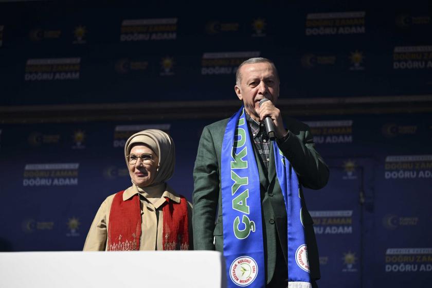 Tayyip Erdoğan, Rize mitinginde konuşurken