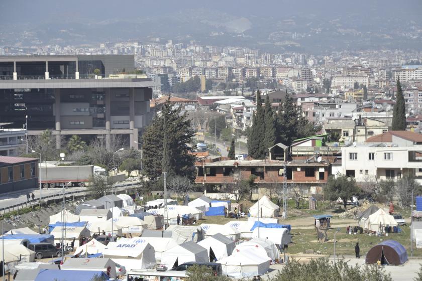 Hatay'da çadır kentler