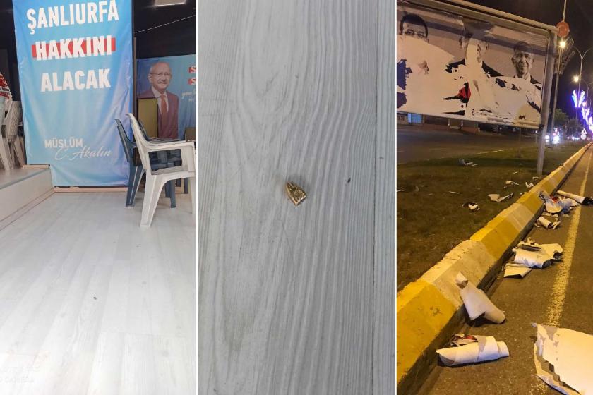 Urfa'da CHP'nin seçim ofisine saldırı: "Provokatörler tehdit amaçlı mermi attı!"