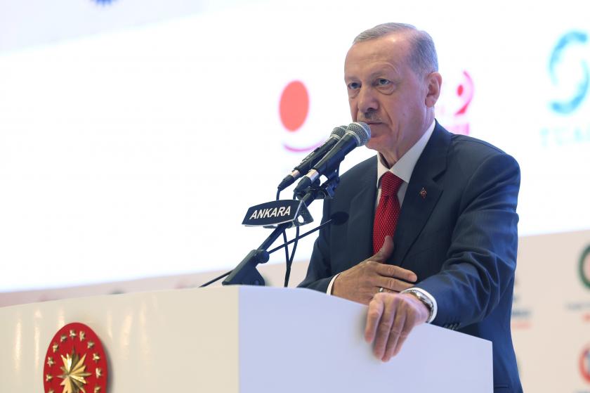 Tayyip Erdoğan Hak-İş Genel Kurulunda konuştu