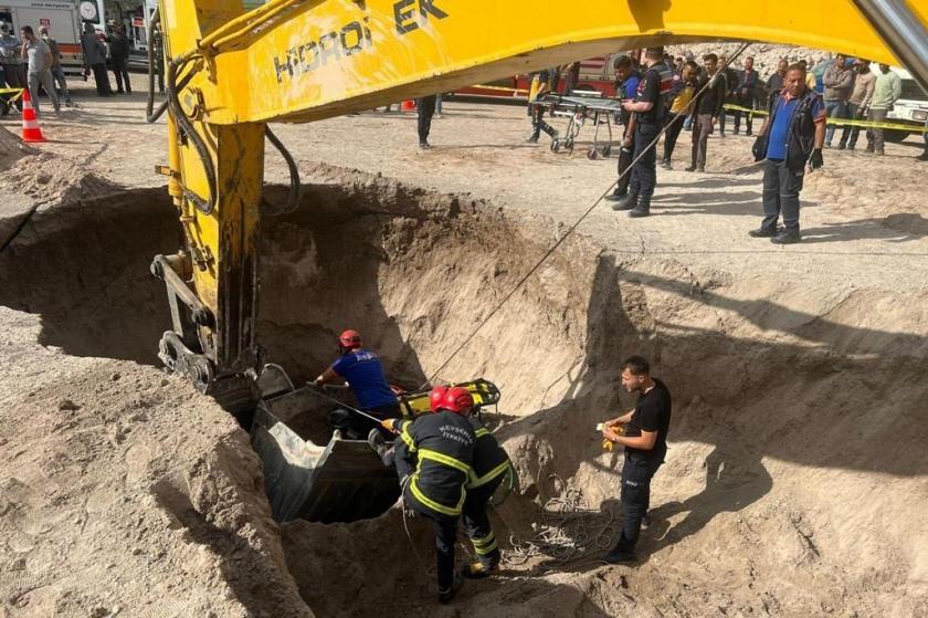 Nevşehir'de kullandığı iş makinesiyle göçük altında kalan işçi hayatını kaybetti