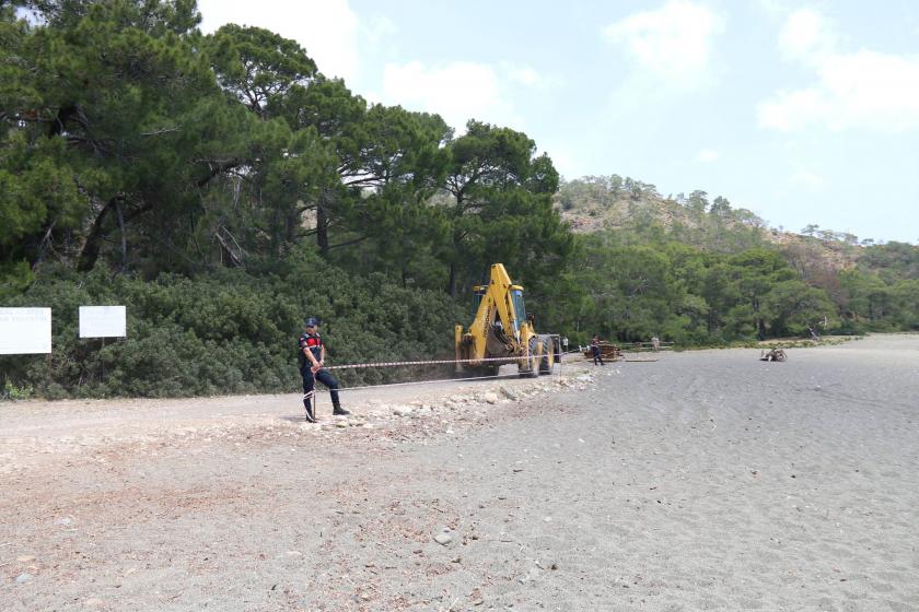 Phaselis Antik Kenti’nde  inşaat