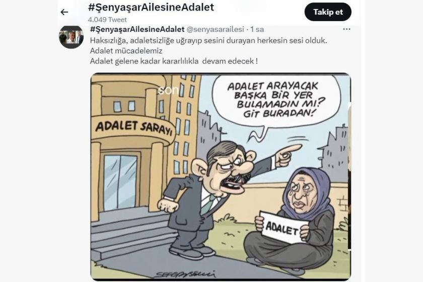 Şenyaşar ailesinden karikatürlü mesaj