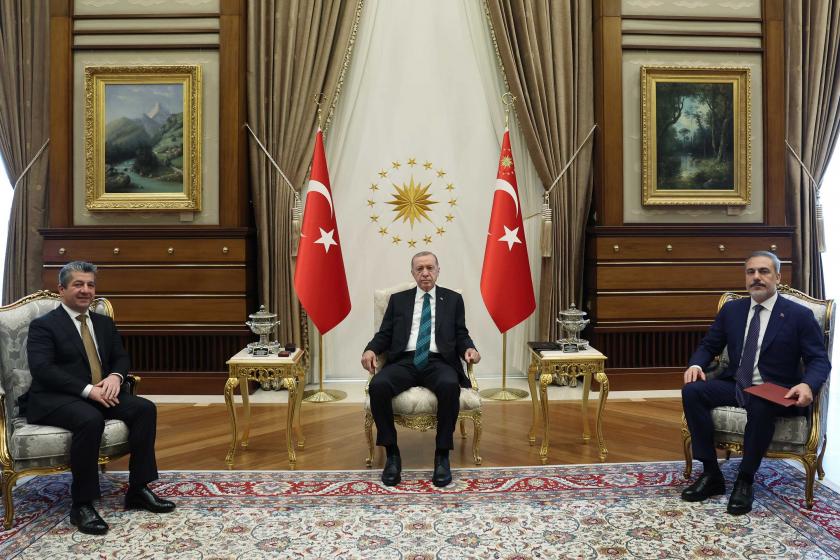 Mesrur Barzani, Tayyip Erdoğan ve Hakan Fidan