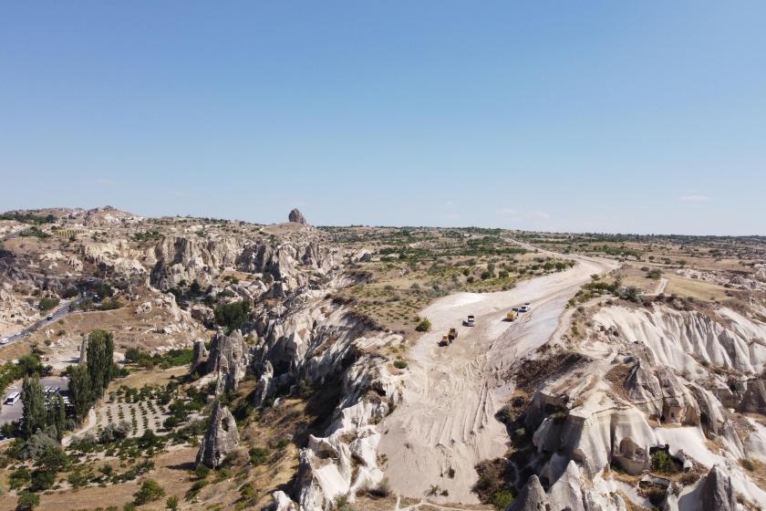 Kapadokya'ya yapılan yol