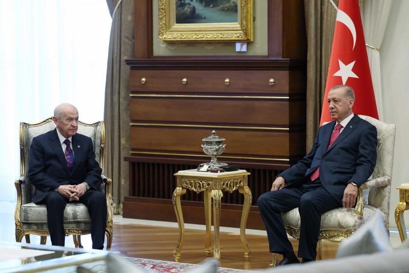 Devlet Bahçeli ve Recep Tayyip Erdoğan