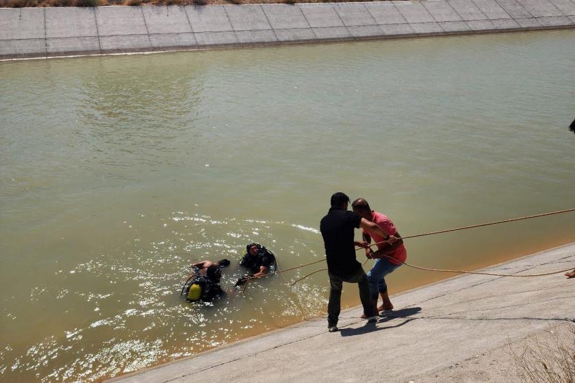 Urfa'da sulama kanalında boğulan çocuğu arama çalışması