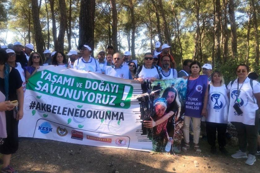 KESK, TBB, TMMOB, TTB ve TDB İkizköy'deki direniş alanında