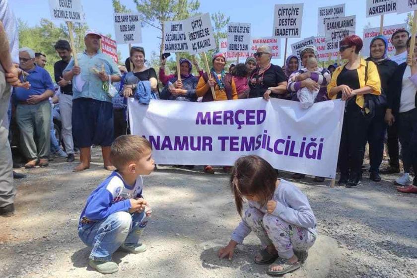 Mersin Bozyazı'da mermer ocağına tepki