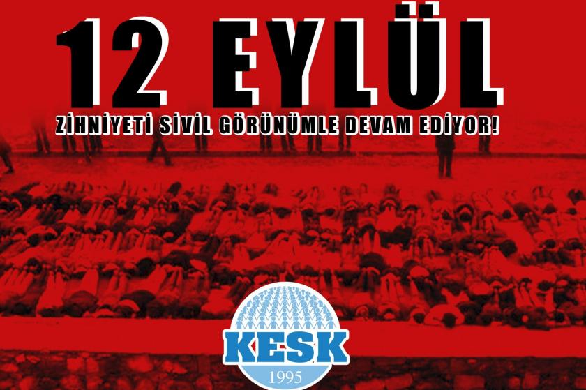 KESK 12 Eylül açıklamasının görseli