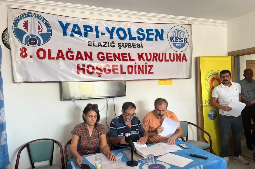 Yapı yol sen elazığ şubesi 8. olağan genel kurulu