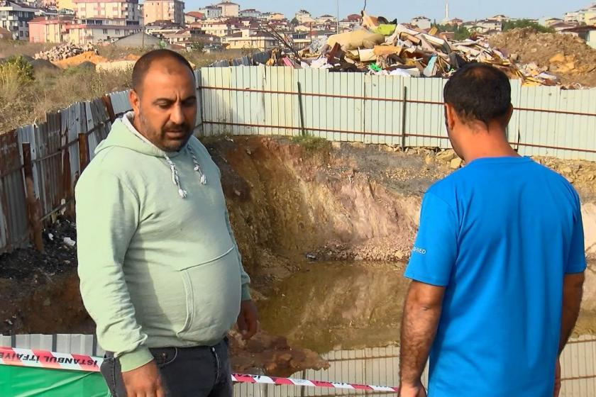 Sancaktepe'de su dolu inşaat temelinde 3 çocuğunu kaybeden baba Ayvaz Sağın 