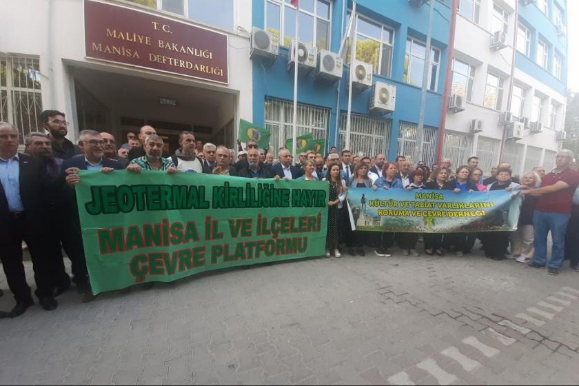 Manisa'da JES projesi için yapılacak ihale protesto edildi   