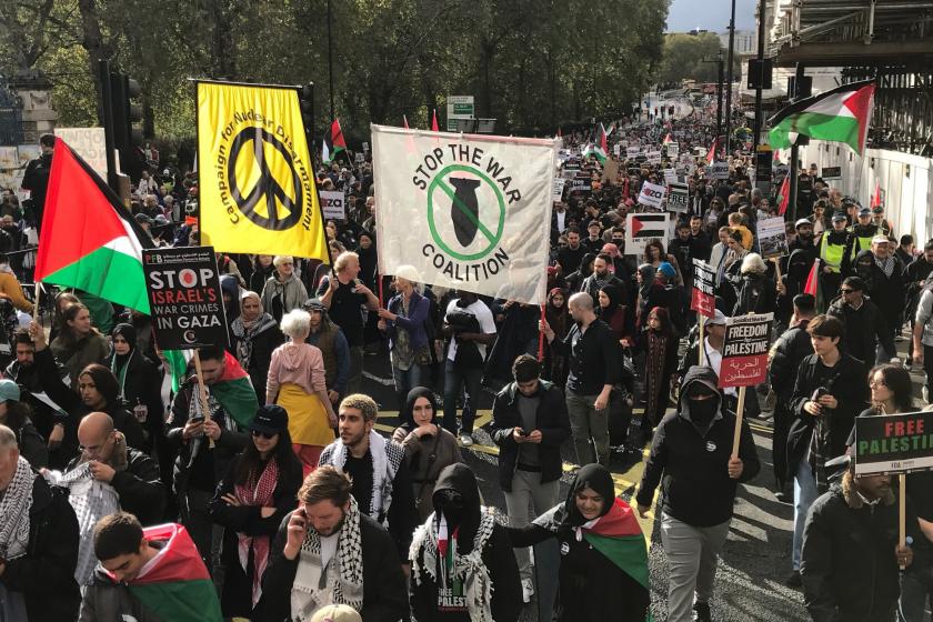 Londra'da İsrail protestosu