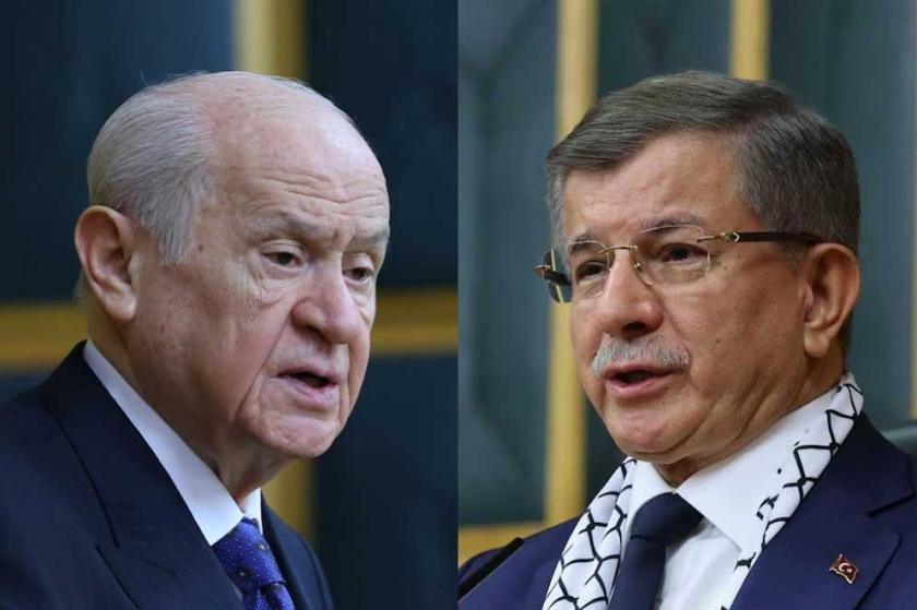 Devlet Bahçeli ve Ahmet Davutoğlu