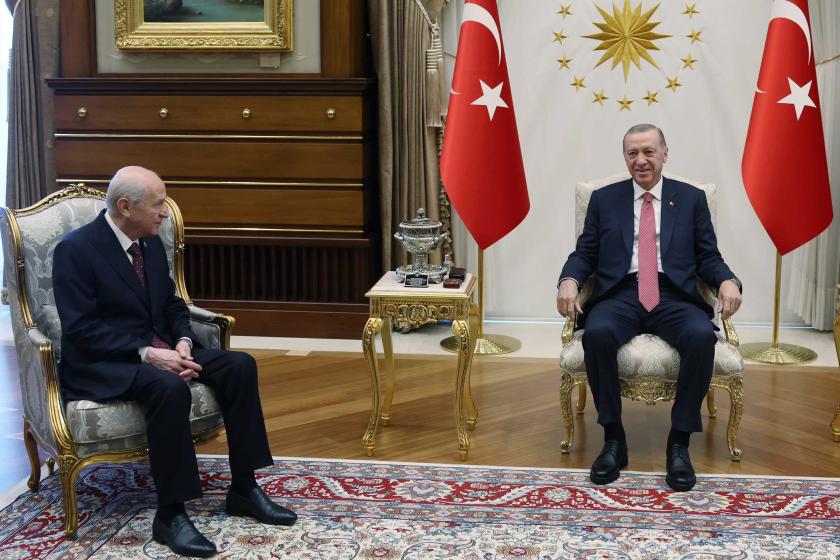 Devlet Bahçeli ve Recep Tayyip Erdoğan