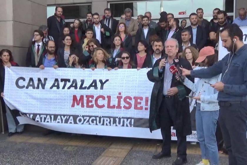 Avukatlar ve arkadaşları  Can Atalay'ın tahliyesini bekliyor: Can Atalay Meclise