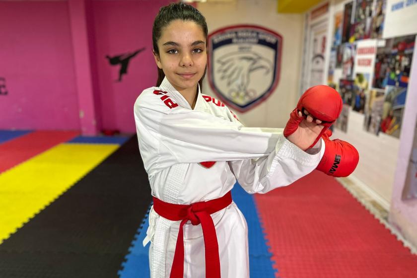 İtalya'da karate şampiyonasına gitmek için destek bulamayan Turna Gürbüz