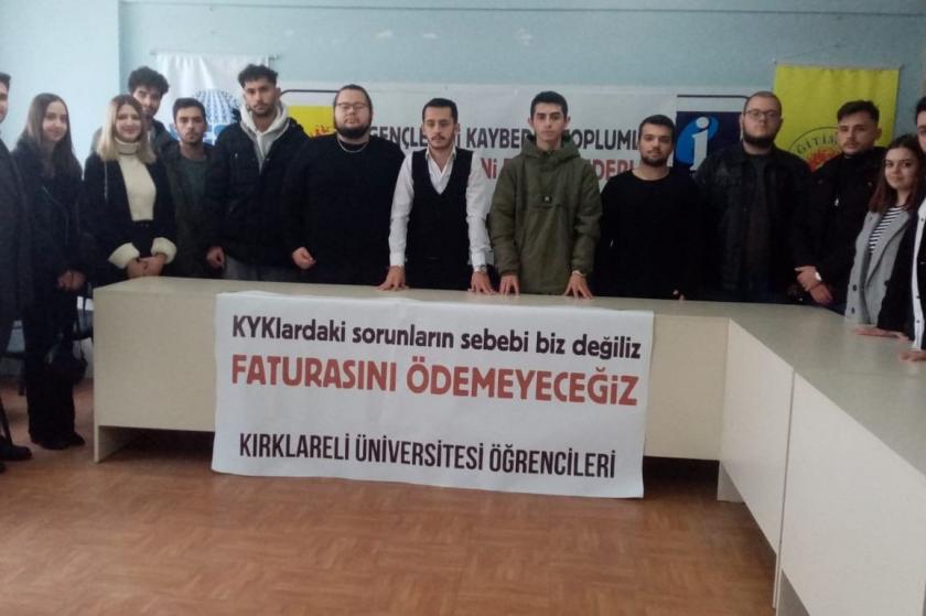 Kırklareli Üniversitesi öğrencileri