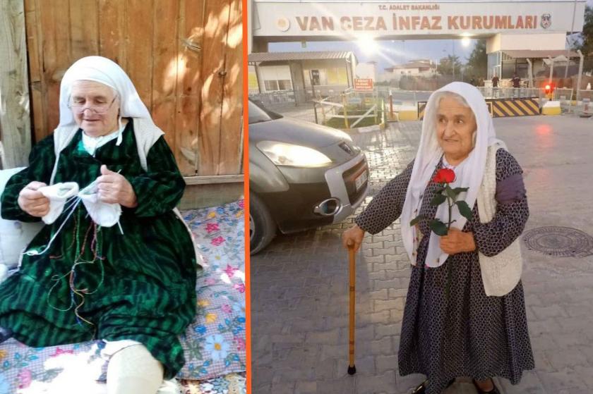 81 yaşında tekrar cezaevine gönderilen  Makbule Özer 