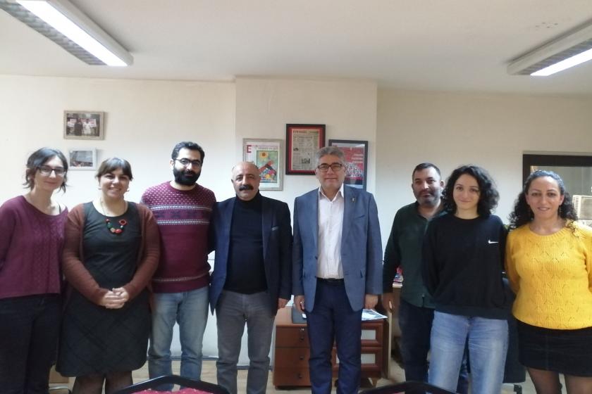 Evrensel'i ziyaret eden Alevi kurumları ve Evrensel çalışanları