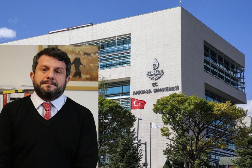 Can atalay ve Anayasa Mahkemesi binasının dıştan görünümü 