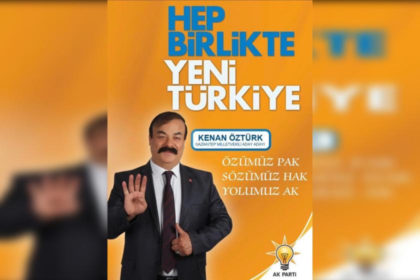 Kenan Öztürk'ün seçim afişi