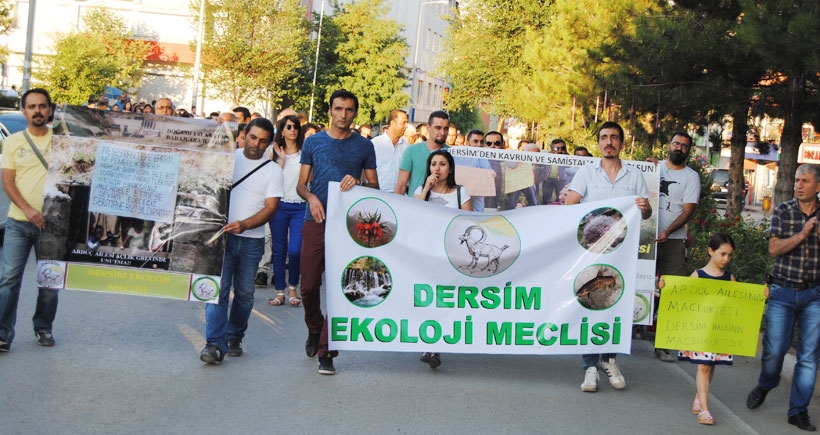 Dersim'de Arduç ailesi için yürüyüş yapıldı