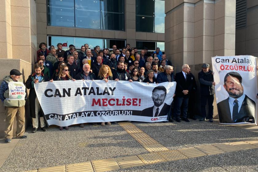 Can Atalay için Çağlayan'da düzenlenen eylem