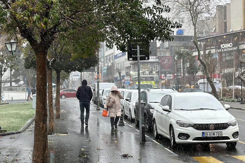 Tekirdağ'da kar yağışı